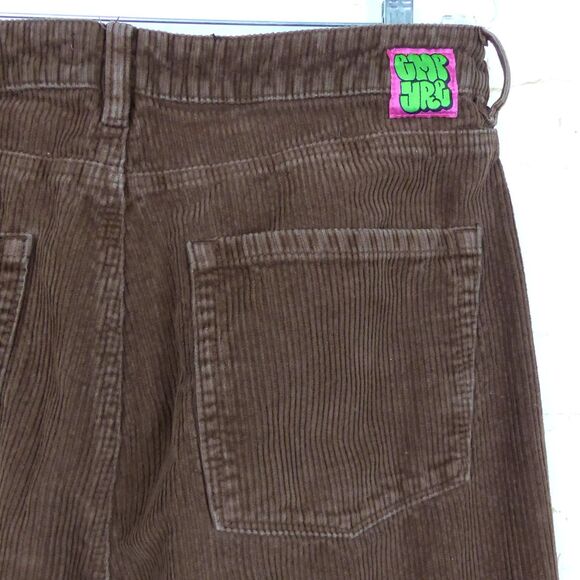 Empyre Pants Womens 11 Brown 32x29.5 Corduroy Loose Baggy Tori Carafe Skate Y2K - Picture 12 of 14
